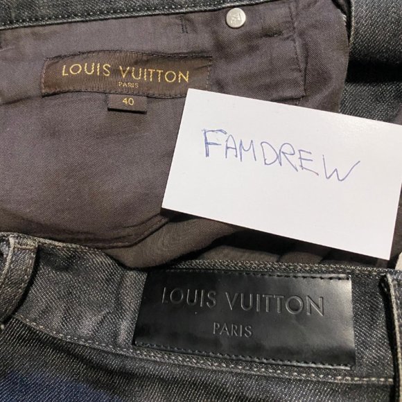 Louis Vuitton Flared Fleur LV Logo Jeans - Picture 6 of 8